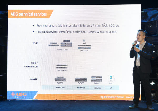 Juniper Networks trao chứng nhận “PSS – Đối tác Hỗ Trợ Dịch Vụ” (Partner-Support-Services- Specialization) cho nhà phân phối ADG.